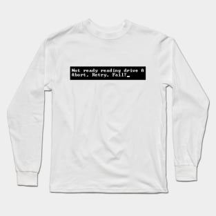 Disk Operating System Error Long Sleeve T-Shirt